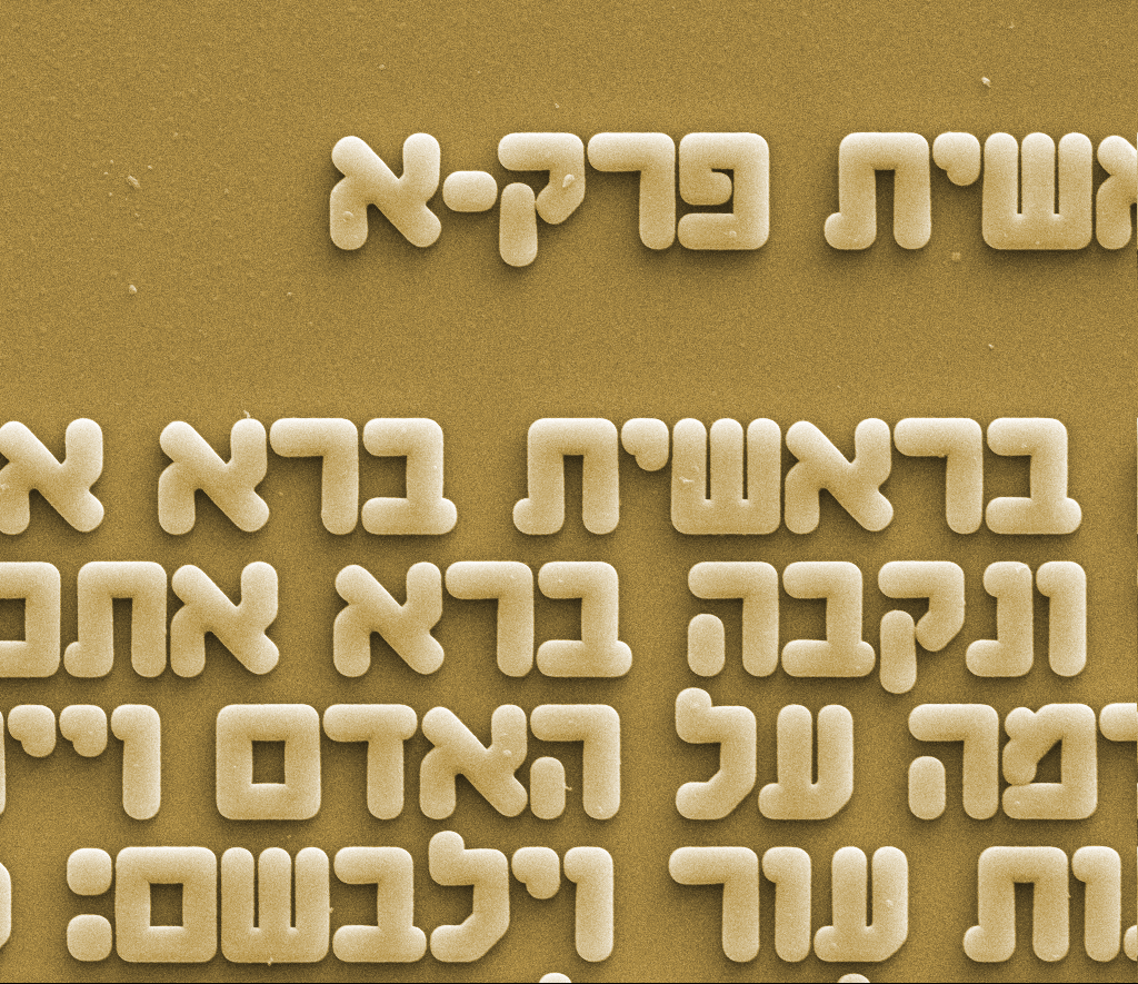 תליון עגול ג'רוזלם ננו תנ"ך עם חריטה ש.א.ה בעבודת יד
