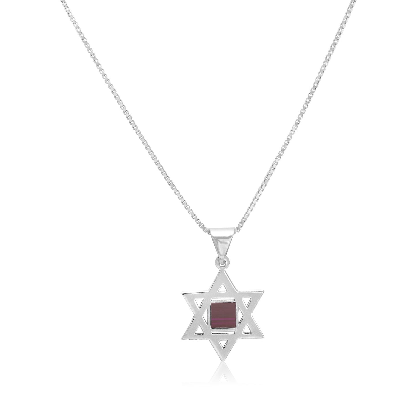 שרשרת מגן דוד עם ננו תנך