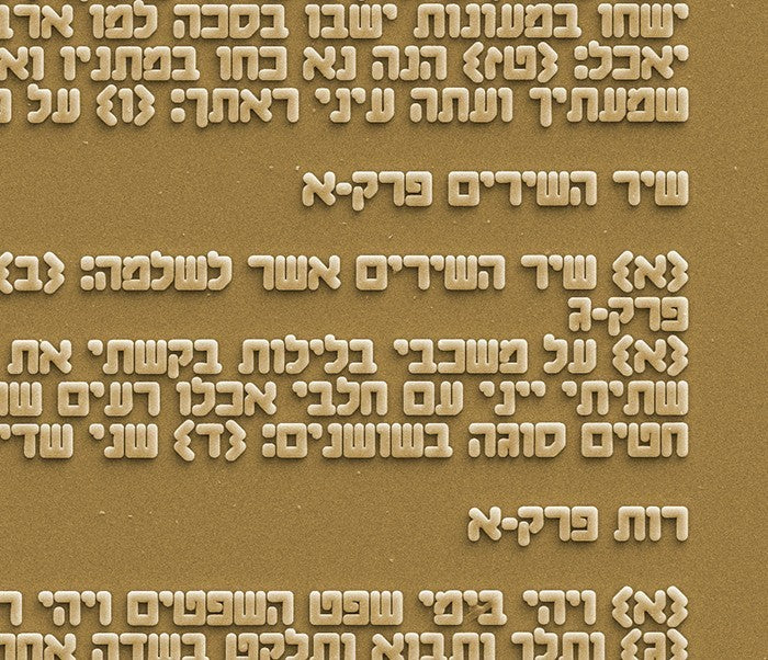 תליון כסף מרובע קלאסי ג'רוזלם ננו תנ"ך